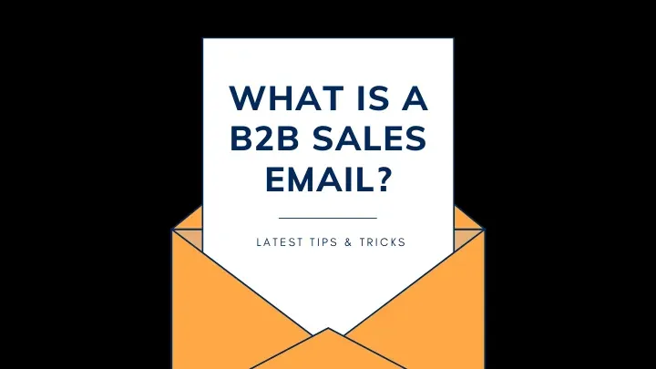 b2b sales email